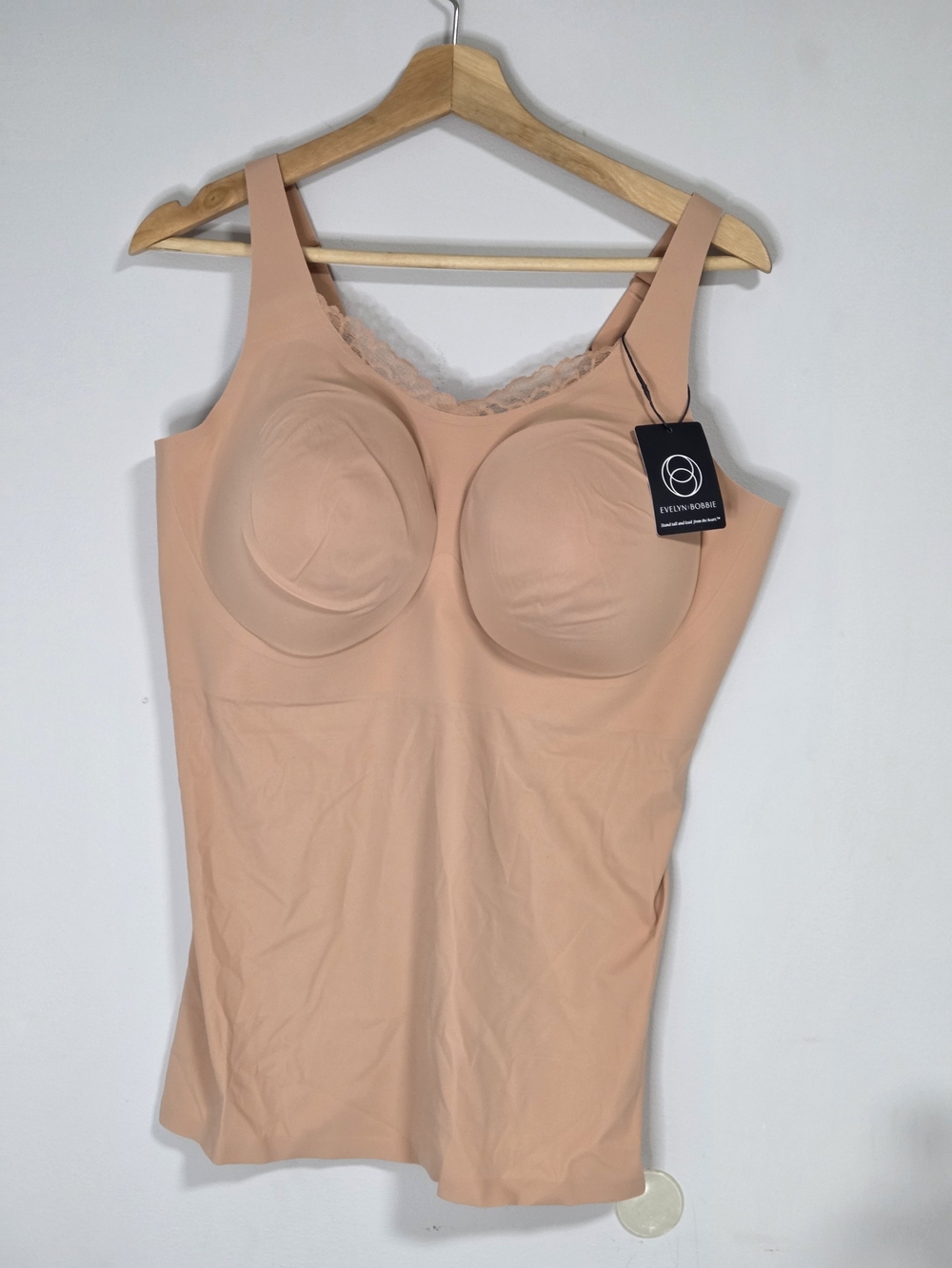 NWT Evelyn & Bobbie Structured Scoop Bra Tank Sand